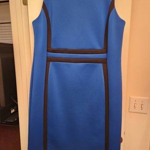 Colorblock Sleeveless Scuba Sheath Dress